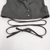 Ameri VINTAGE MANY WAY SHORT JACKET WITH SKIRT M ジャケット スカート セットアップ グレー レディース アメリヴィンテージ【中古】5-0916S♪