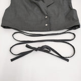 Ameri VINTAGE MANY WAY SHORT JACKET WITH SKIRT M ジャケット スカート セットアップ グレー レディース アメリヴィンテージ【中古】5-0916S♪