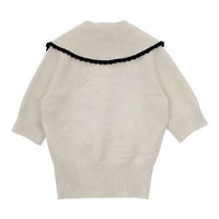 Fano Studios ファノストゥディオズ ace collar middle sleeve knit FC21S102 半袖 セーター ニット オフホワイト レディース【中古】5-1013T∞
