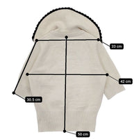 Fano Studios ファノストゥディオズ ace collar middle sleeve knit FC21S102 半袖 セーター ニット オフホワイト レディース【中古】5-1013T∞