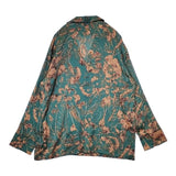 chuclla チュクラ 花柄 ビスチェ付き 長袖 ブラウス シャツ グリーン レディース【中古】5-1221M∞