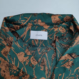 chuclla チュクラ 花柄 ビスチェ付き 長袖 ブラウス シャツ グリーン レディース【中古】5-1221M∞