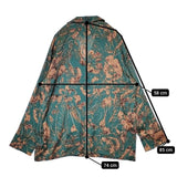 chuclla チュクラ 花柄 ビスチェ付き 長袖 ブラウス シャツ グリーン レディース【中古】5-1221M∞