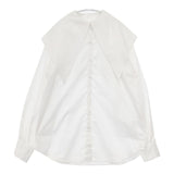 antiqua セーラーカラー ブロードシャツ 長袖 ブラウス シャツ ホワイト レディース アンティカ【中古】5-1221M∞