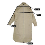 SEA コットン シャツワンピ ワンピース ベージュ レディース シー【中古】5-1221M∞