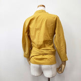 VERMEIL par iena カシュクール リボン ブラウス シャツ イエロー レディース ヴェルメイユパーイエナ【中古】5-1224M∞