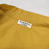 VERMEIL par iena カシュクール リボン ブラウス シャツ イエロー レディース ヴェルメイユパーイエナ【中古】5-1224M∞