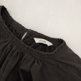 CLANE 12122-4022 ボリュームパフスモックトップス 定価24200円 ブラウス シャツ ブラック レディース クラネ【中古】5-1224M∞