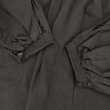 CLANE 12122-4022 ボリュームパフスモックトップス 定価24200円 ブラウス シャツ ブラック レディース クラネ【中古】5-1224M∞