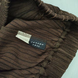 JURGEN LEHL J0121US051 コットンシルク プリーツ風 ロングスカート ブラウン レディース ヨーガンレール【中古】5-1224M∞