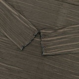 JURGEN LEHL J0121UB051 コットンシルク プリーツ風 ニットソー カットソー ブラウン レディース ヨーガンレール【中古】5-1224M∞