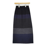 JURGEN LEHL J0174US501 ウール ニット ロングスカート ネイビー グレー ブラック レディース ヨーガンレール【中古】5-1020T∞