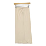 JURGEN LEHL J0173US401 シルク タイト リブ ペチコート ロングスカート ベージュ レディース ヨーガンレール【中古】5-1224M∞