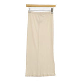 JURGEN LEHL J0173US401 シルク タイト リブ ペチコート ロングスカート ベージュ レディース ヨーガンレール【中古】5-1224M∞