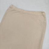 JURGEN LEHL J0173US401 シルク タイト リブ ペチコート ロングスカート ベージュ レディース ヨーガンレール【中古】5-1224M∞