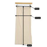 JURGEN LEHL J0173US401 シルク タイト リブ ペチコート ロングスカート ベージュ レディース ヨーガンレール【中古】5-1224M∞