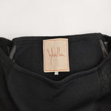 Sybilla サークルインターシャニットワンピース ドット 定価64900円 GBAGS-01590 サイズM ワンピース ブラック レディース シビラ【中古】5-0916S♪
