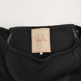 Sybilla サークルインターシャニットワンピース ドット 定価64900円 GBAGS-01590 サイズM ワンピース ブラック レディース シビラ【中古】5-0916S♪
