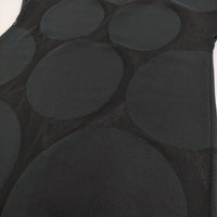 Sybilla サークルインターシャニットワンピース ドット 定価64900円 GBAGS-01590 サイズM ワンピース ブラック レディース シビラ【中古】5-0916S♪