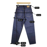 HARVESTY デイリーテーパードデニム DAILY TAPERED DENIM 定価16500円 A12201-3 ジーンズ デニムパンツ ネイビー レディース ハーベスティ【中古】5-1224G∞