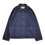 HARVESTY ショートカバーオール 空紡糸デニム 定価18700円 A32201-3 デニムジャケット ブルー レディース ハーベスティ【中古】5-1224M∞