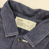 HARVESTY ショートカバーオール 空紡糸デニム 定価18700円 A32201-3 デニムジャケット ブルー レディース ハーベスティ【中古】5-1224M∞