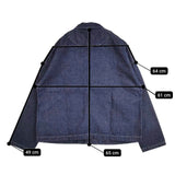 HARVESTY ショートカバーオール 空紡糸デニム 定価18700円 A32201-3 デニムジャケット ブルー レディース ハーベスティ【中古】5-1224M∞