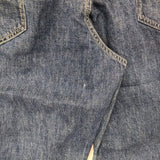 tumugu コットンリネンデニムパンツ 定価26180円 TB25126 ワイドイージー デニムパンツ ブルー レディース ツムグ【中古】5-1218G∞