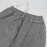 HIYORI 4611017-H ストライプ コットン ロングスカート 濃紺 ネイビー ホワイト レディース ヒヨリ【中古】5-1224M∞