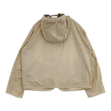 Danton NYLON TUSSER HOODED JACKET 定価20900円 DT-A0277 ナイロン ジャケット ベージュ レディース ダントン【中古】5-1224M∞