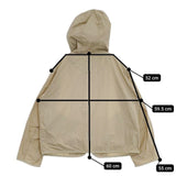 Danton NYLON TUSSER HOODED JACKET 定価20900円 DT-A0277 ナイロン ジャケット ベージュ レディース ダントン【中古】5-1224M∞