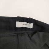ATON COMPACT WOOL ツータックワイドパンツ 定価48400円 サイズ00 PRAGSM0104 ウール パンツ ブラック レディース エイトン【中古】5-0916G♪