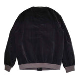 mina perhonen lampo za2355 38 コーデュロイストライプブルゾン ノーカラージャケット 22AW Dネイビー レディース ミナペルホネン【中古】5-1018T♪