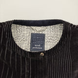 mina perhonen lampo za2355 38 コーデュロイストライプブルゾン ノーカラージャケット 22AW Dネイビー レディース ミナペルホネン【中古】5-1018T♪