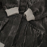 mina perhonen lampo za2355 38 コーデュロイストライプブルゾン ノーカラージャケット 22AW Dネイビー レディース ミナペルホネン【中古】5-1018T♪