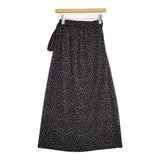 My weakness ドット柄 ラップ 巻きスカート ロングスカート ブラック ホワイト レディース マイウィークネス【中古】5-1224M∞