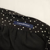 My weakness ドット柄 ラップ 巻きスカート ロングスカート ブラック ホワイト レディース マイウィークネス【中古】5-1224M∞