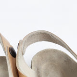 BIRKENSTOCK BALI サイズ38 アンクルストラップ サンダル ゴールド ベージュ レディース ビルケンシュトック【中古】6-0426S◎