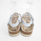 BIRKENSTOCK BALI サイズ38 アンクルストラップ サンダル ミズイロ ベージュ レディース ビルケンシュトック【中古】6-0426S◎