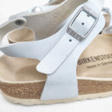 BIRKENSTOCK BALI サイズ38 アンクルストラップ サンダル ミズイロ ベージュ レディース ビルケンシュトック【中古】6-0426S◎
