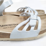 BIRKENSTOCK BALI サイズ38 アンクルストラップ サンダル ミズイロ ベージュ レディース ビルケンシュトック【中古】6-0426S◎