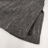 ARTS&SCIENCE 093-L11M-305 サイズ1 ウールヘンプ ローブコート ノーカラーコート グレー ホワイト レディース アーツ&サイエンス【中古】5-1018T♪