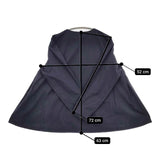 ARTS&SCIENCE コットン スキッパー 081-L61C-017 ブラウス シャツ ネイビー レディース アーツ&サイエンス【中古】5-1218M∞