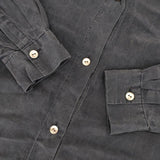 ARTS&SCIENCE 073-L60M-207 シルク バンドカラ― ブラウス シャツ ネイビー レディース アーツ&サイエンス【中古】5-1224M∞