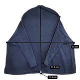 ARTS&SCIENCE 073-L60M-207 シルク バンドカラ― ブラウス シャツ ネイビー レディース アーツ&サイエンス【中古】5-1224M∞