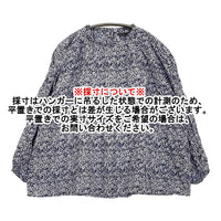R&D.M.Co- リトルワイルドベリーリネンスモックブラウス ブラウス シャツ ネイビー ホワイト レディース オールドマンズテーラー【中古】5-0916M♪