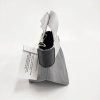 Herve Chapelier 新品 2700C 舟型トートXS フュズィ×シルバー 定価45980円 トートバッグ グレー レディース エルベ・シャプリエ【中古】5-0916G♪