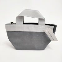 Herve Chapelier 新品 2700C 舟型トートXS フュズィ×シルバー 定価45980円 トートバッグ グレー レディース エルベ・シャプリエ【中古】5-0916G♪
