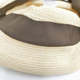 mature ha ボックスハット BOXED HAT 7cm brim 帽子 ハット ベージュ ブラック レディース マチュアーハ【中古】6-0212M◎