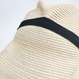 mature ha ボックスハット BOXED HAT 7cm brim 帽子 ハット ベージュ ブラック レディース マチュアーハ【中古】6-0212M◎